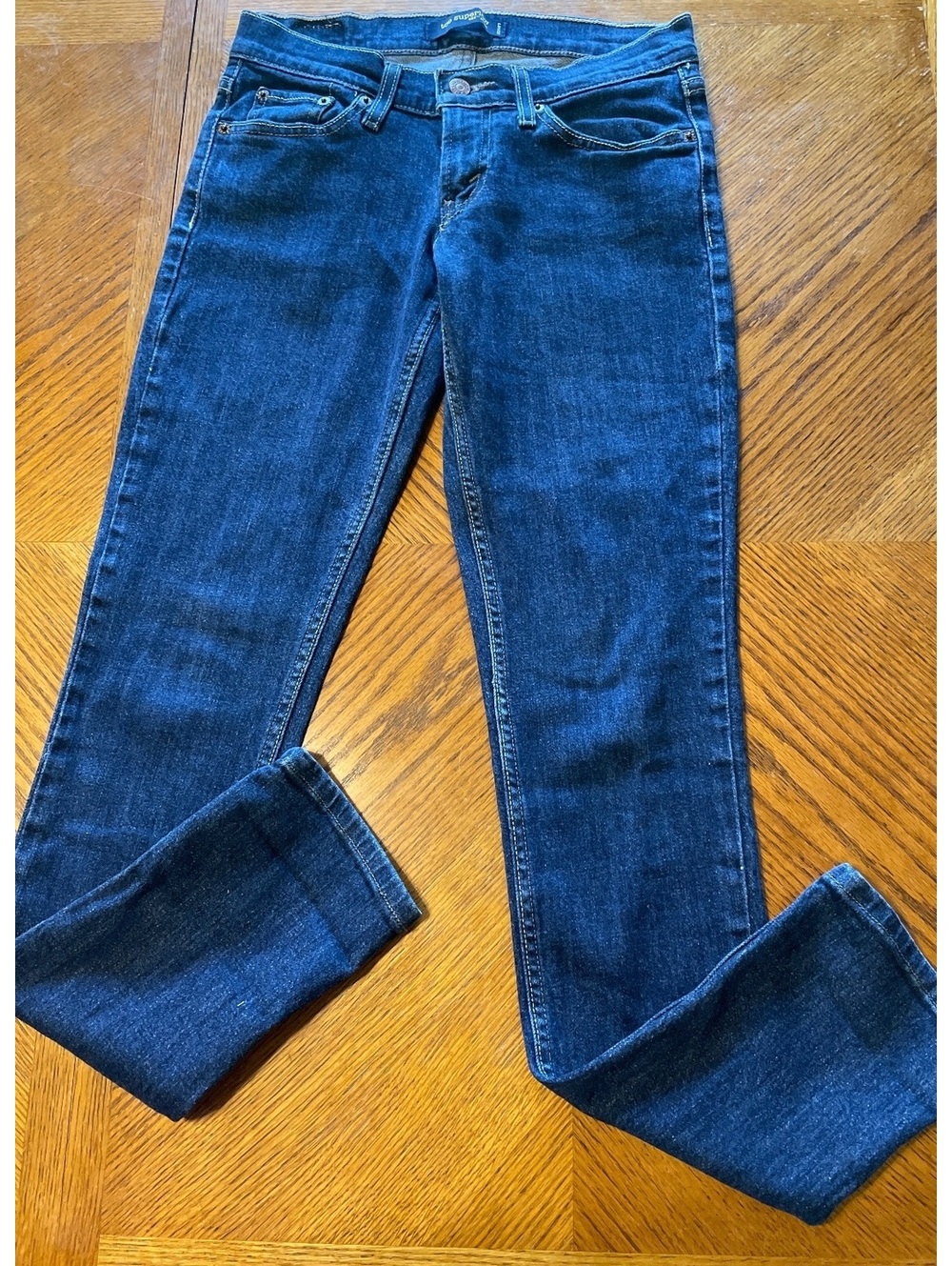 Levi’s Women’s two super low 524 jeans size 3 medium skinny dark wash